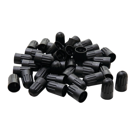 Steelman TPMS Long Black Plastic Valve Cap with seal for 97353 Rubber Valve Stem (100 pcs, Box.) 97038